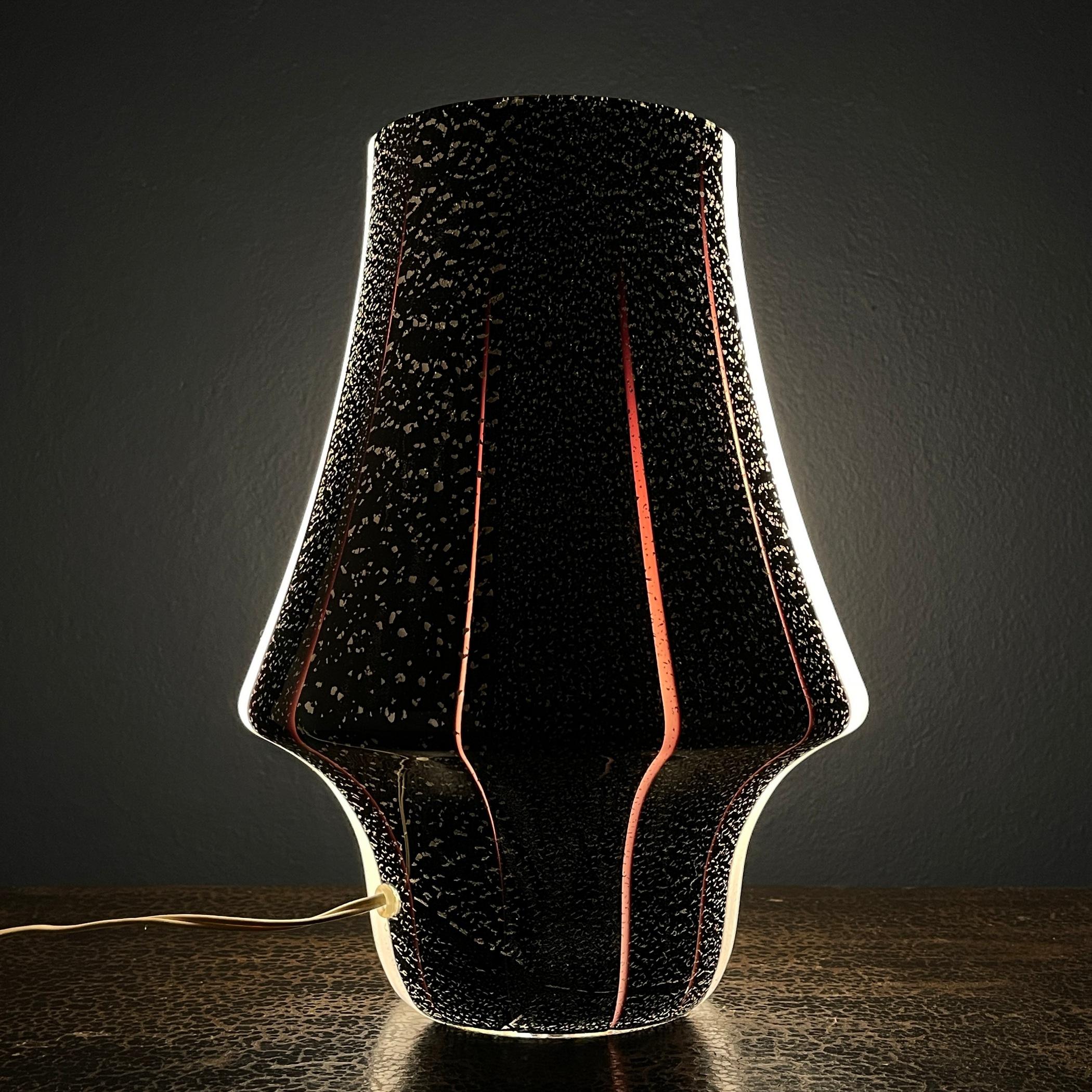 black white lava lamp