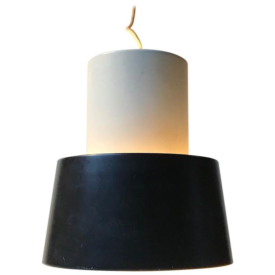 Black & White Nyboderpendel Ceiling Lamp by Svend Aage Petersen & Louis Poulsen For Sale
