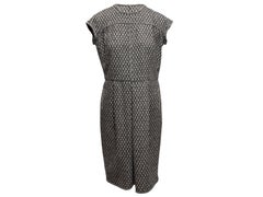 Black & White Oscar de la Renta Short Sleeve Knit Dress Size US 14