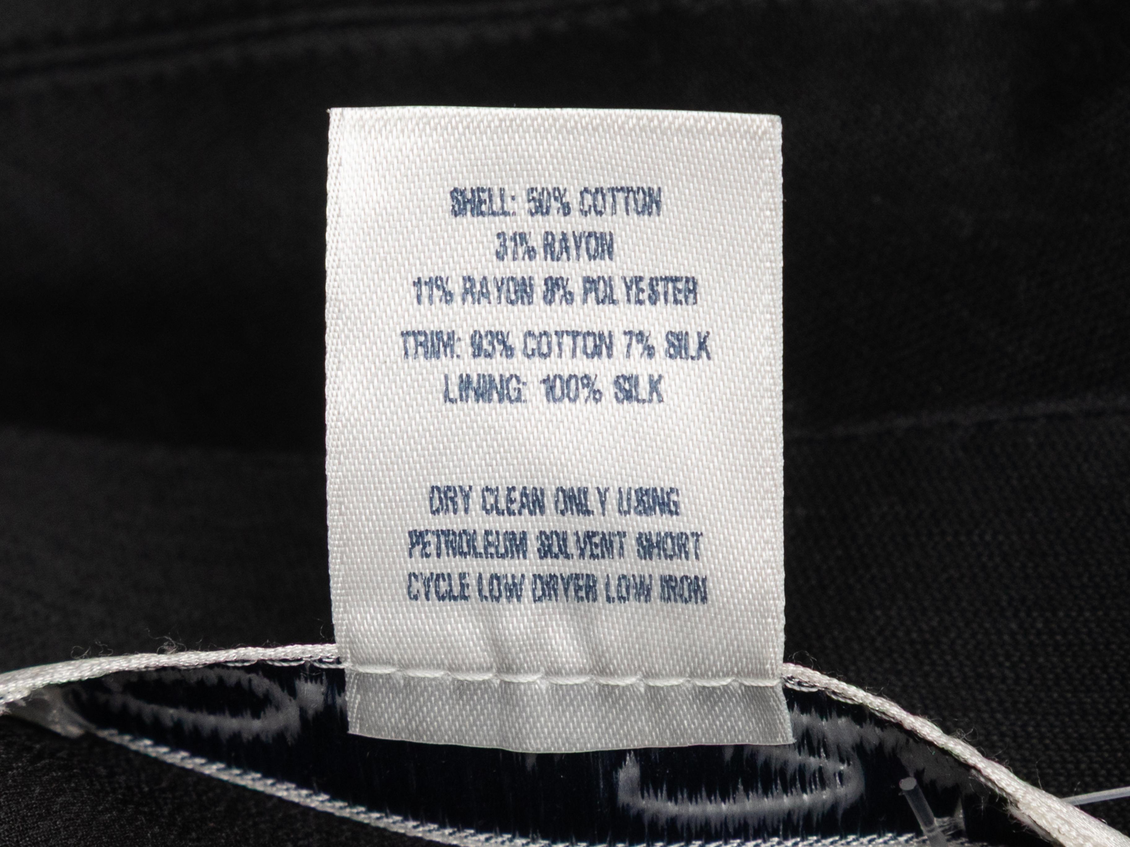 Schwarz-weiße Oscar De La Renta Strukturierte Jacke Größe US 14 im Angebot 3