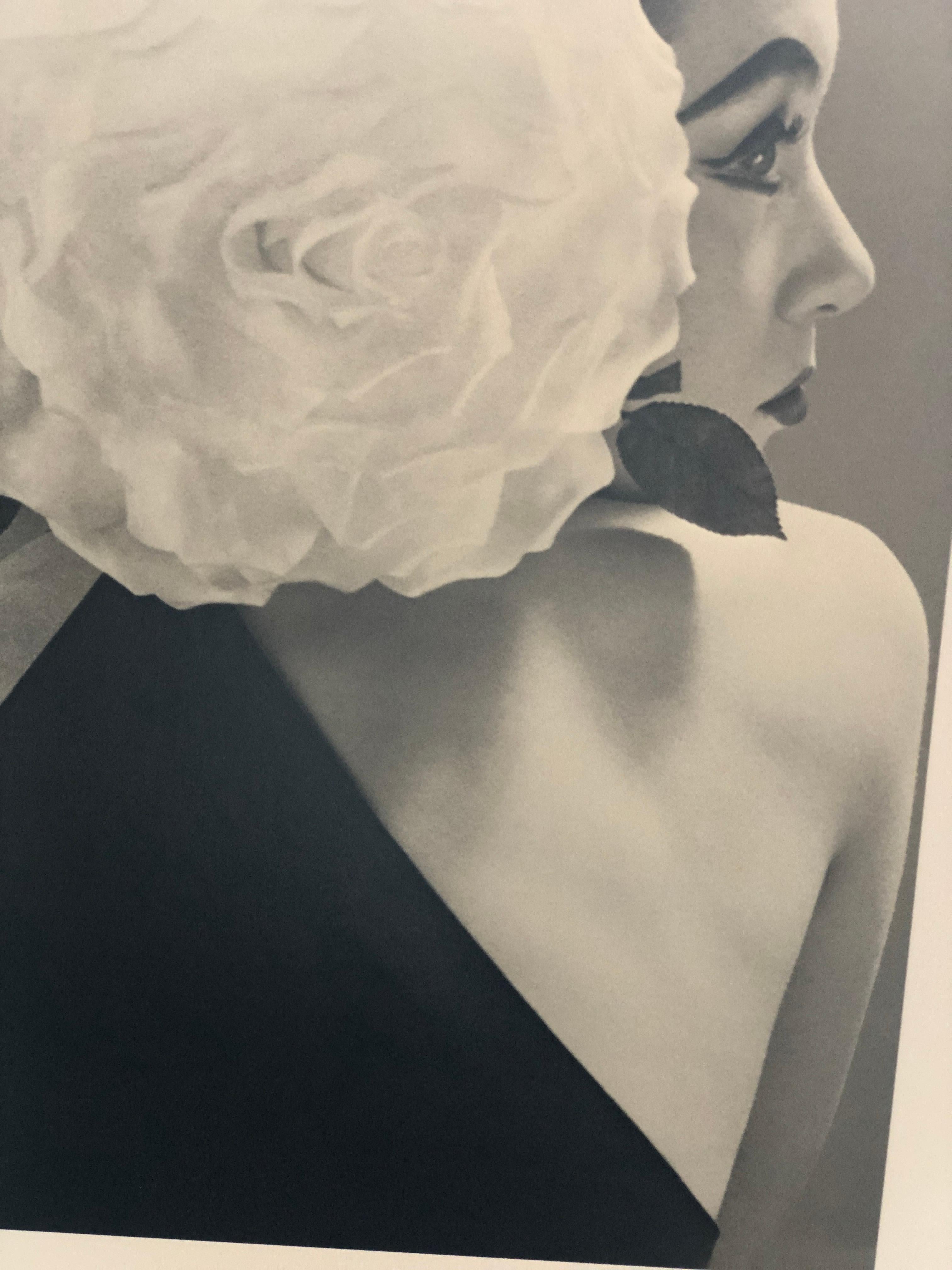 Black and White Photo by Richard Avedon “Barbara Mullen” 1951 Sheet-Fed Gravure In Good Condition For Sale In Houston, TX