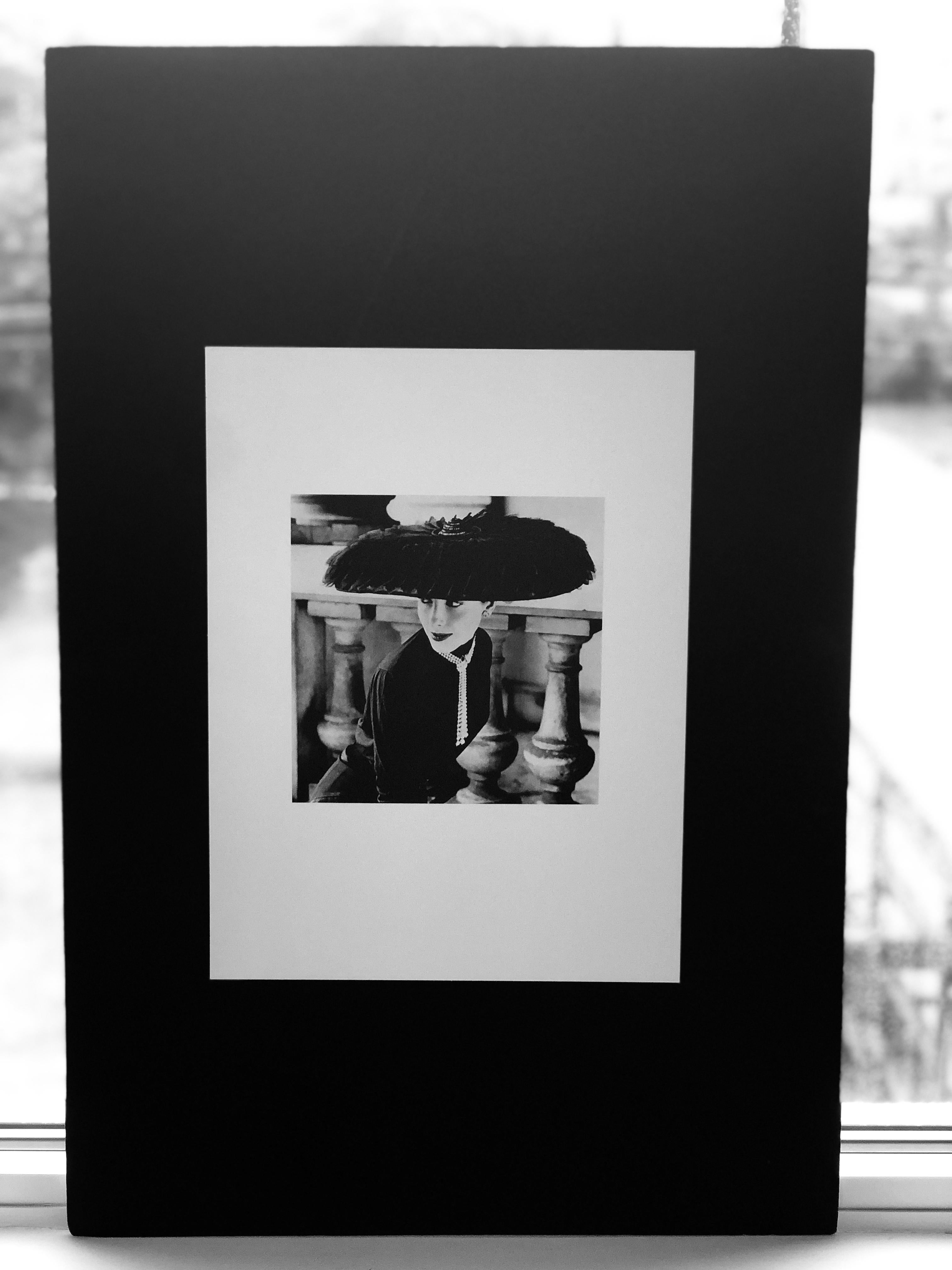 Black & White Photo Norman Parkinson “Legroux Soeurs Hat” 1952 Sheet-Fed Gravure For Sale 11