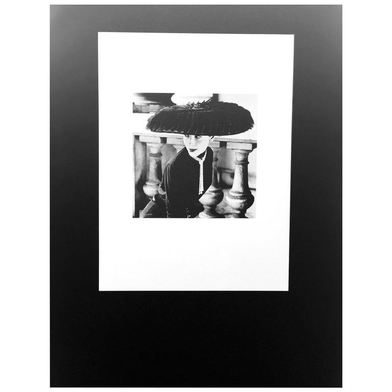 Black & White Photo Norman Parkinson “Legroux Soeurs Hat” 1952 Sheet-Fed Gravure For Sale