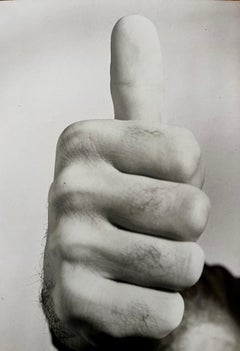 Black & White Photograph of "Thumbs Up" by Robert Francis Giandomenico, c. 1970