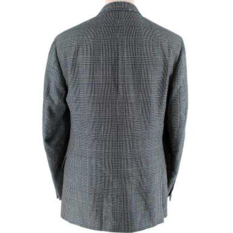 Etro Black & White Prince of Wales Checked Blazer
 

 - Monochrome check in soft handle cotton and wool blend cloth
 - Single breast, button fastening 
 - Notch lapel 
 - 3 flapped hip pockets, one breast pocket
 - Fully lined, with decorative