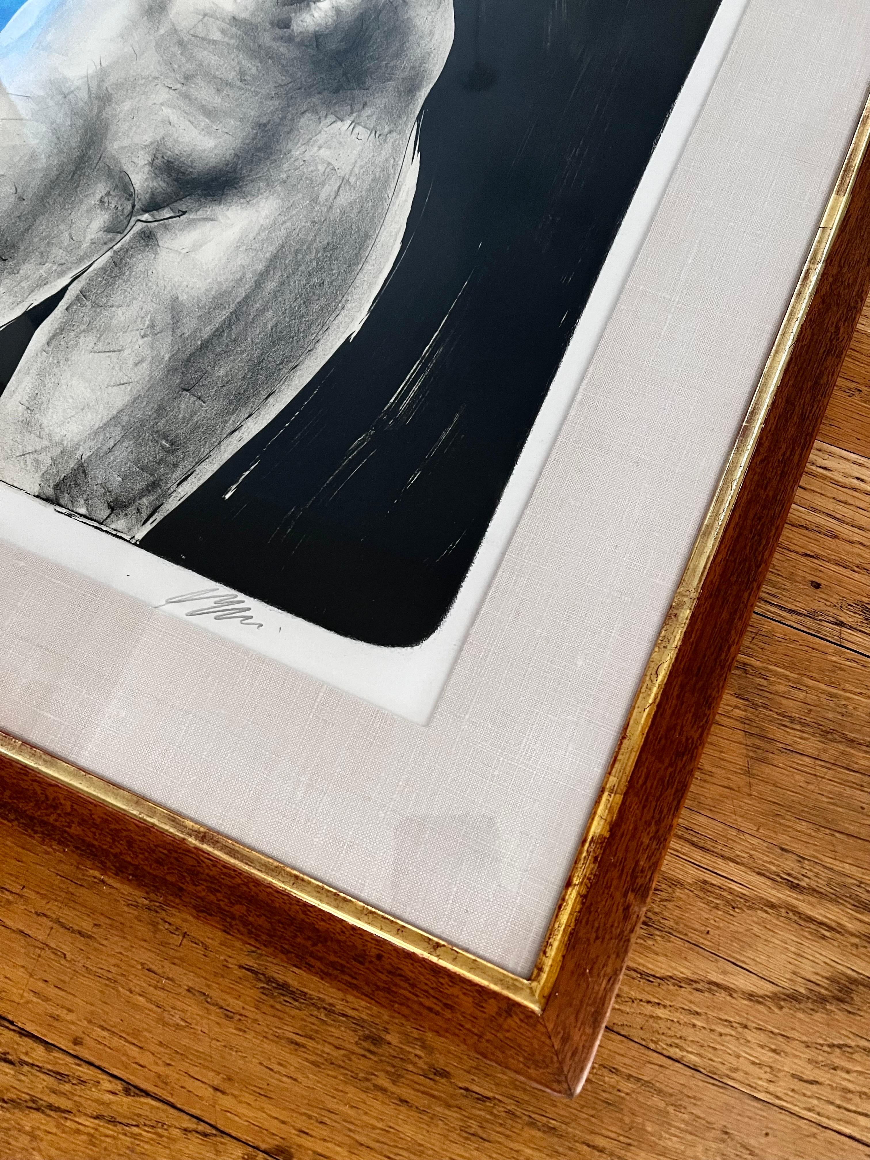 20th Century Black & White Print of Female Nude, pencil signed and numbered 58/150 For Sale