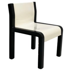Black & White Side Chair from Sormani, 1970s