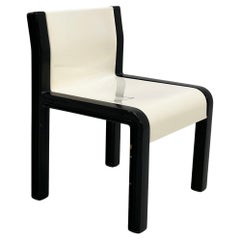 Black 
White Side Chair from Sormani, 1970s