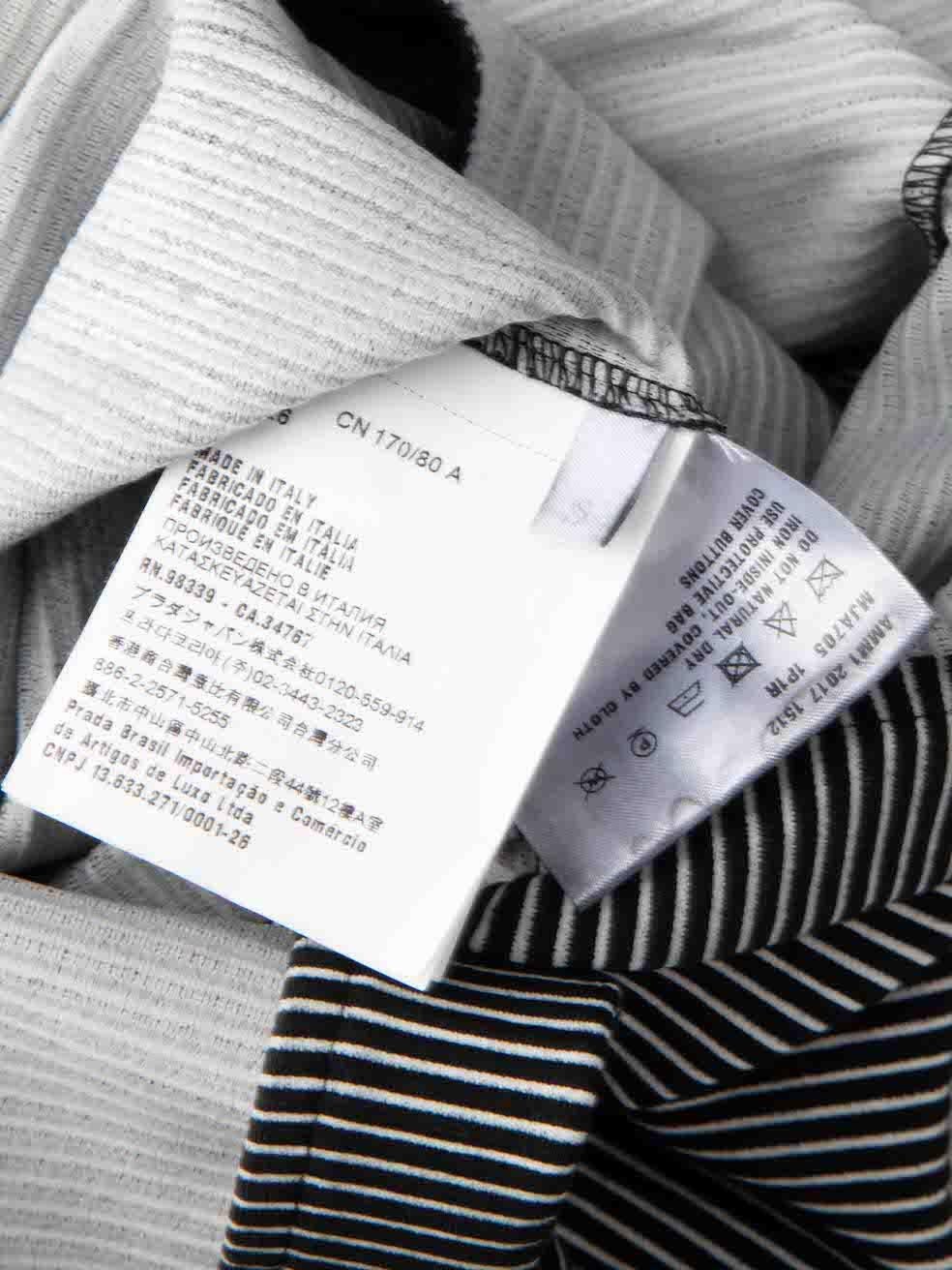 Black & White Stripe Mini Dress Size S For Sale 1