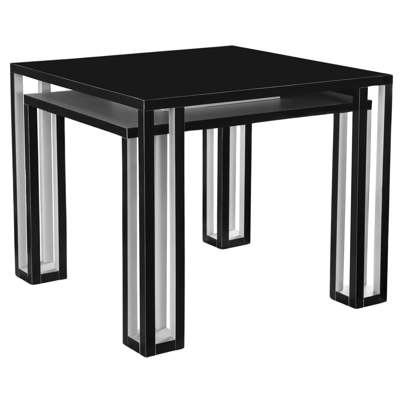 Black & White Table For Sale