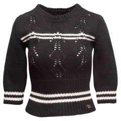 Pull rayé noir et blanc Valentino Taille S.S.