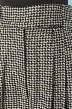 Black & white wool trouser with check pattern ALEXANDRE VAUTHIER