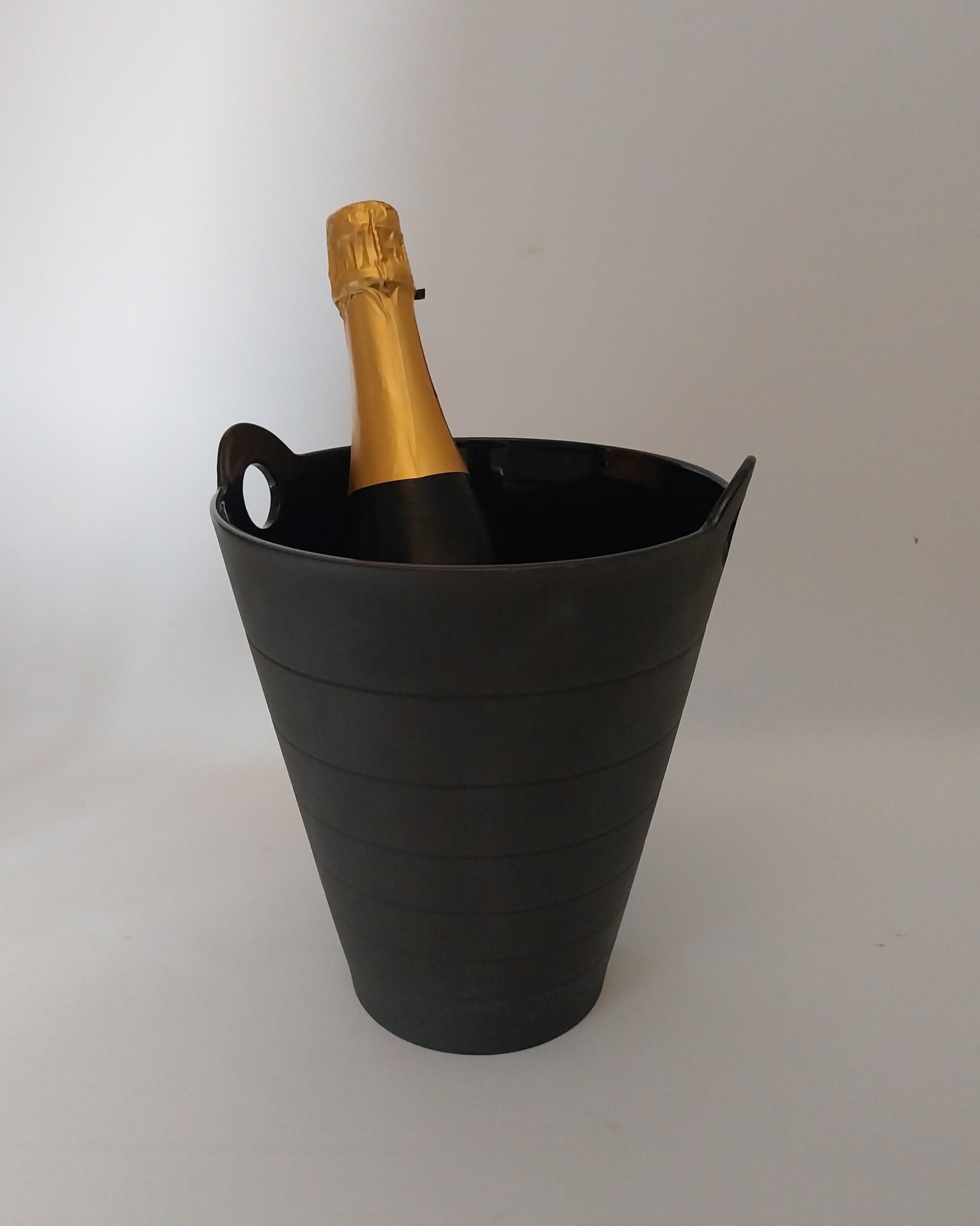 Black wine Bottle Cooler Deco Style For Sale 5