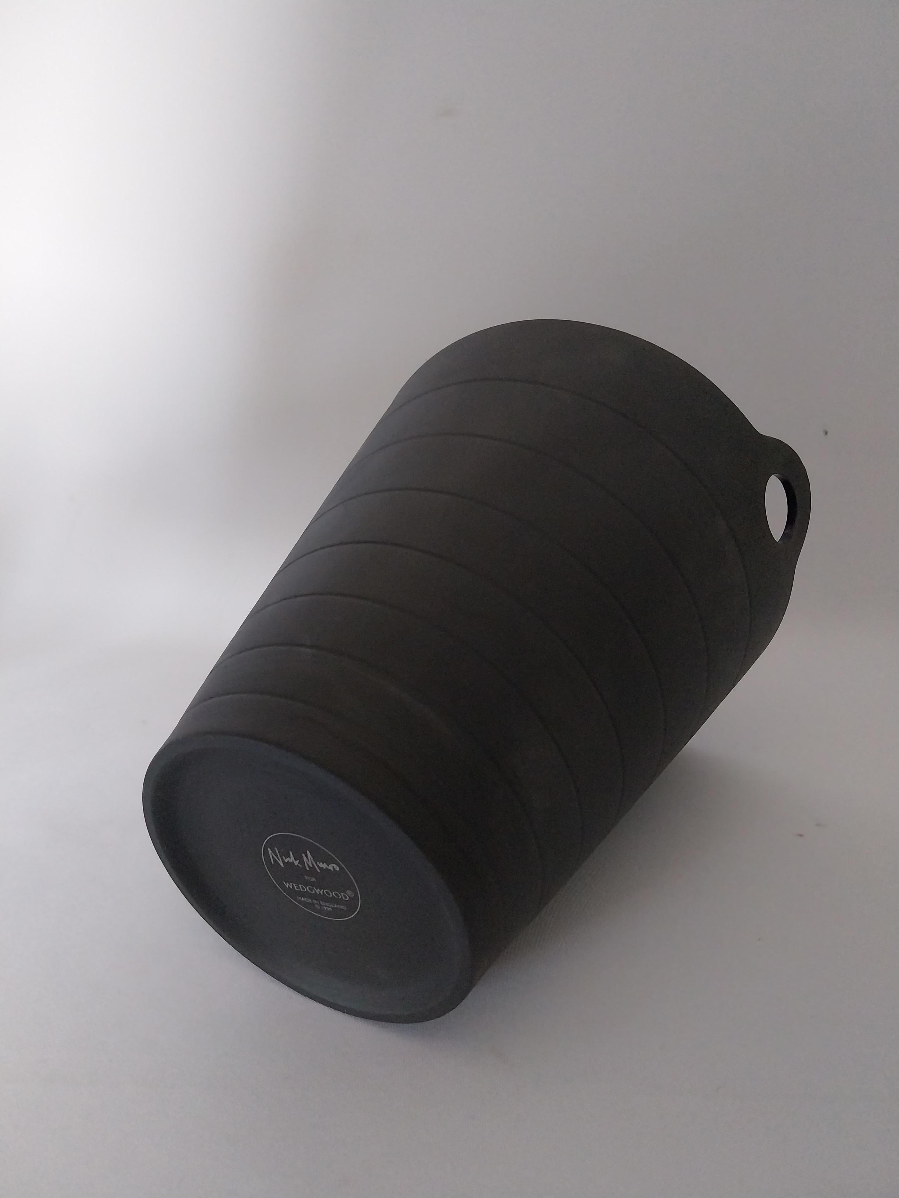 Late 20th Century Black wine Bottle Cooler Deco Style For Sale