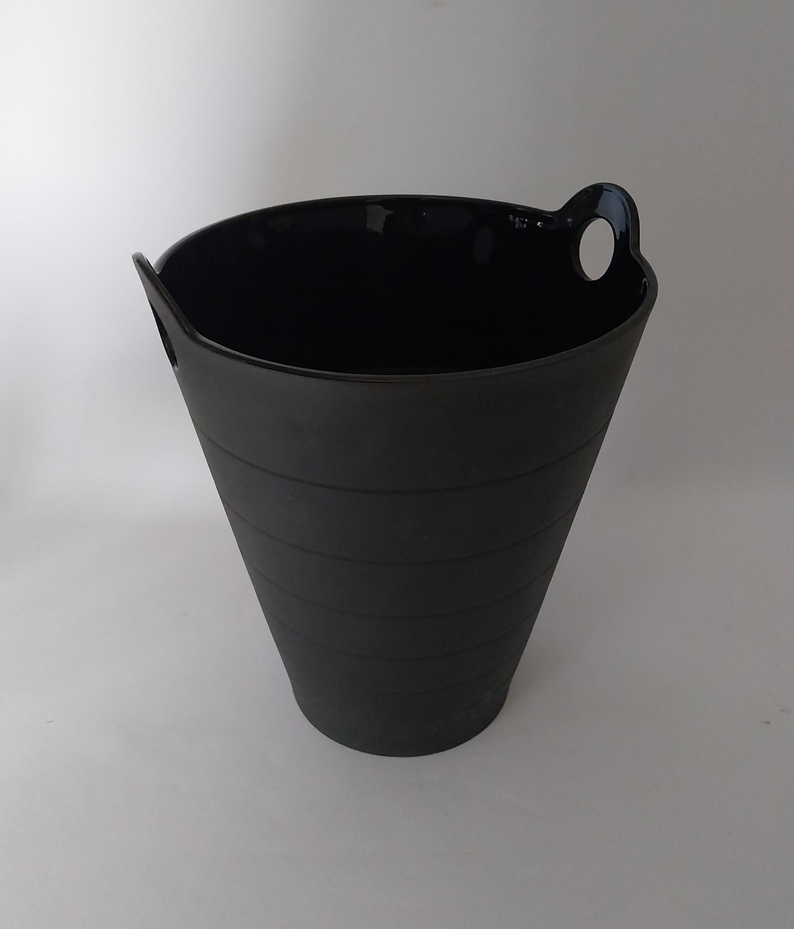 Black wine Bottle Cooler Deco Style For Sale 1