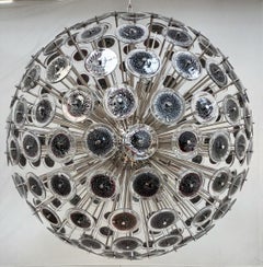 Black with Silver Disco Sputnik Chandelier by Fabio Ltd