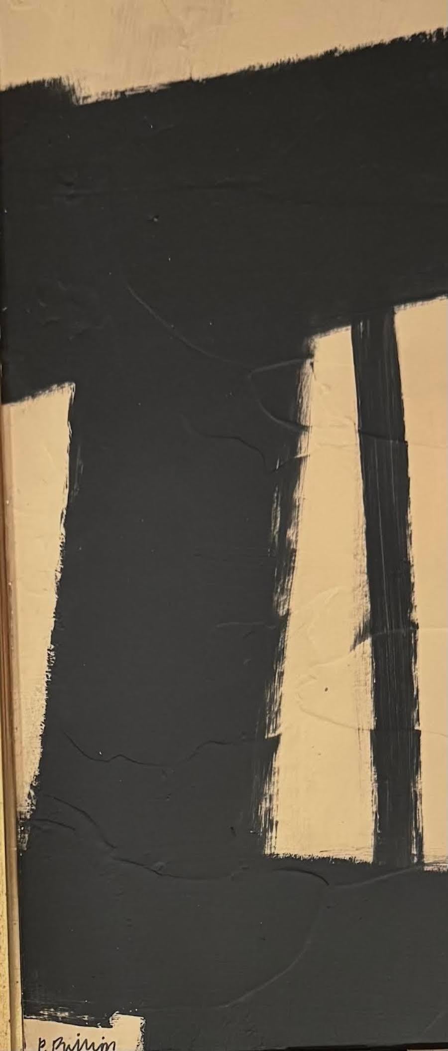 Pittura acrilica nera e marrone dell'artista Patrick Phillips, Stati Uniti. In condizioni Nuovo in vendita a New York, NY