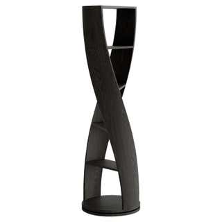 Twist, Swivel Storage with Leather Modules, Wood Inlays and Metallic ...