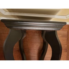 Black Wood End Table