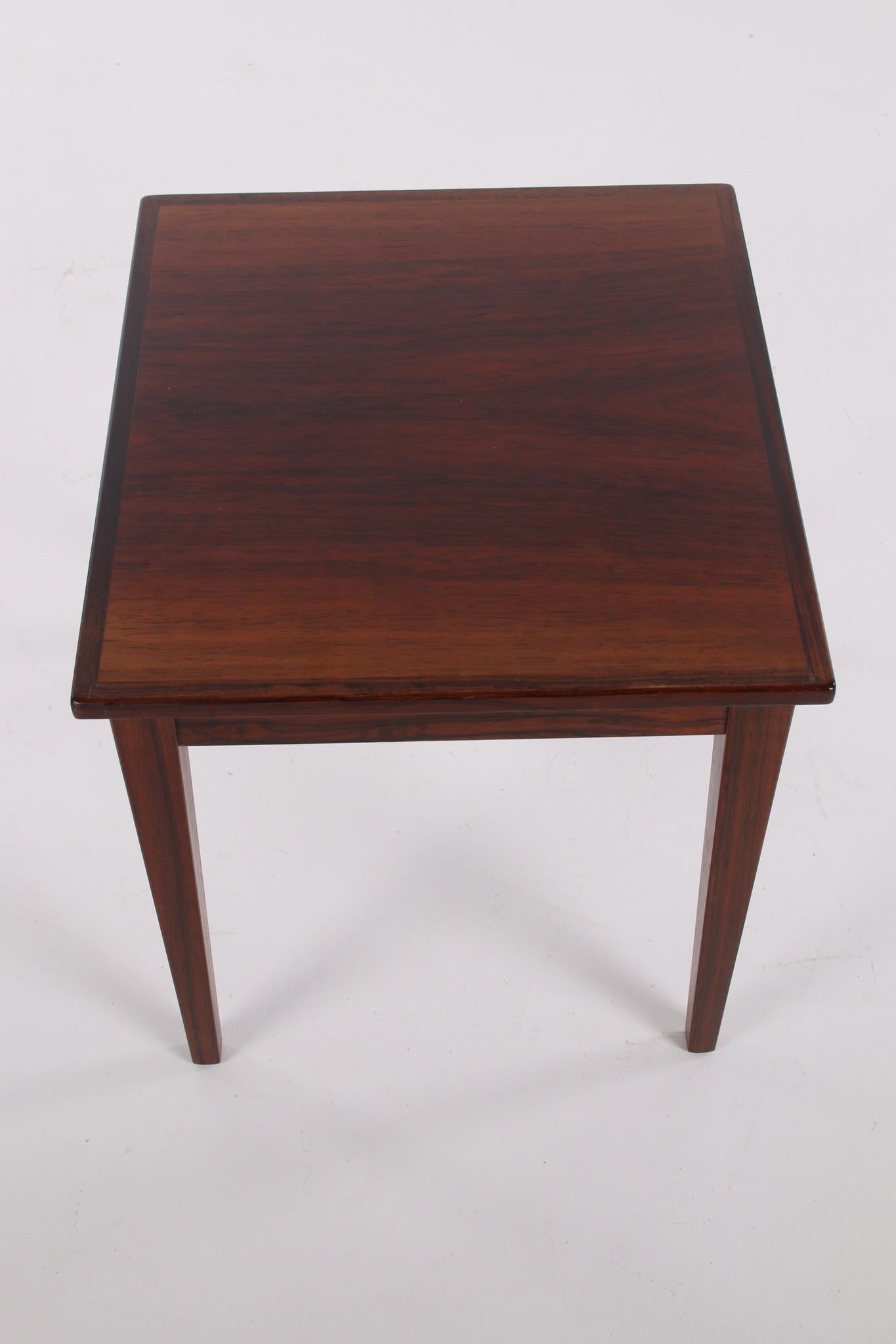 Wood Black wood Plant Table or Side Table, 1960s For Sale