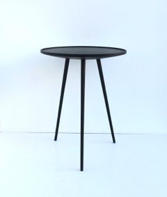 Black Wood Side Table