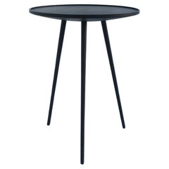 Schwarzer Wood Wood Beistelltisch