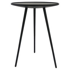 Schwarzer Wood Wood Beistelltisch