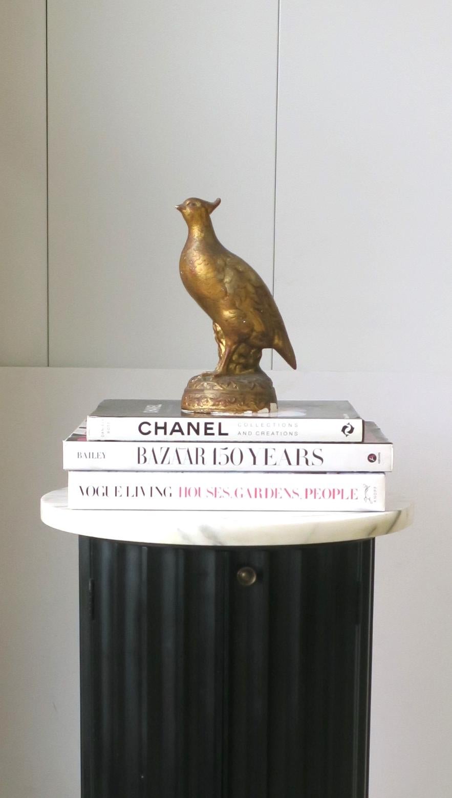 Black Neoclassical Style Column Pedestal Pillar Stand Marble Top 9