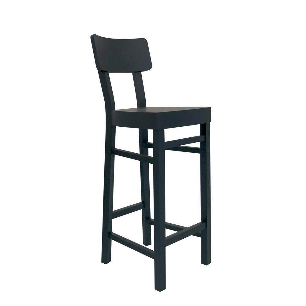 Bar stool black wooden with structure in solid beechwood,
in black matte finish. Also available in white matte finish.

 