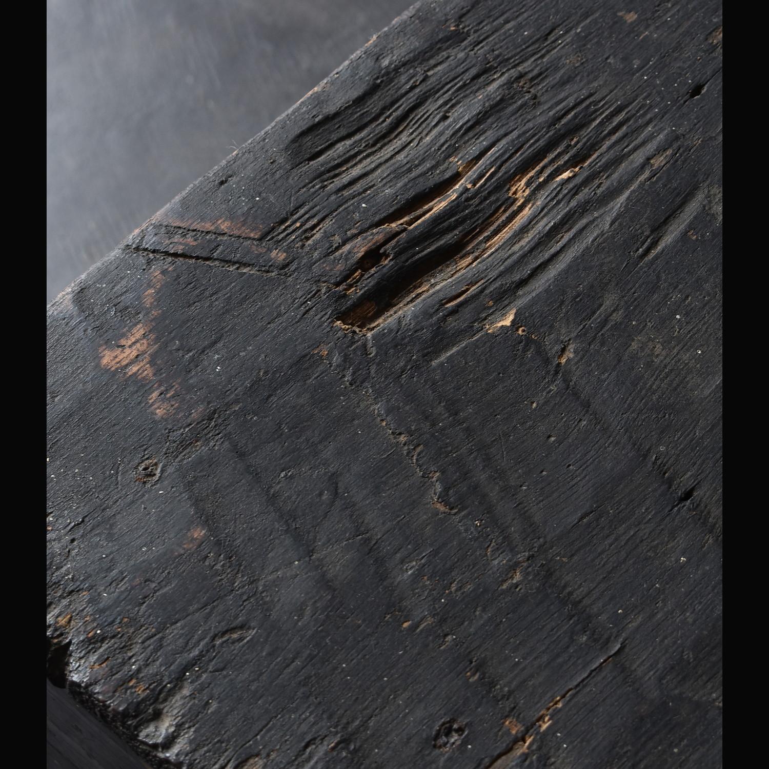 wooden box black