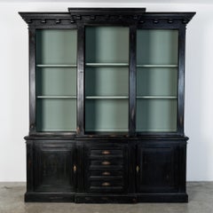 Black Wooden Display Cabinet