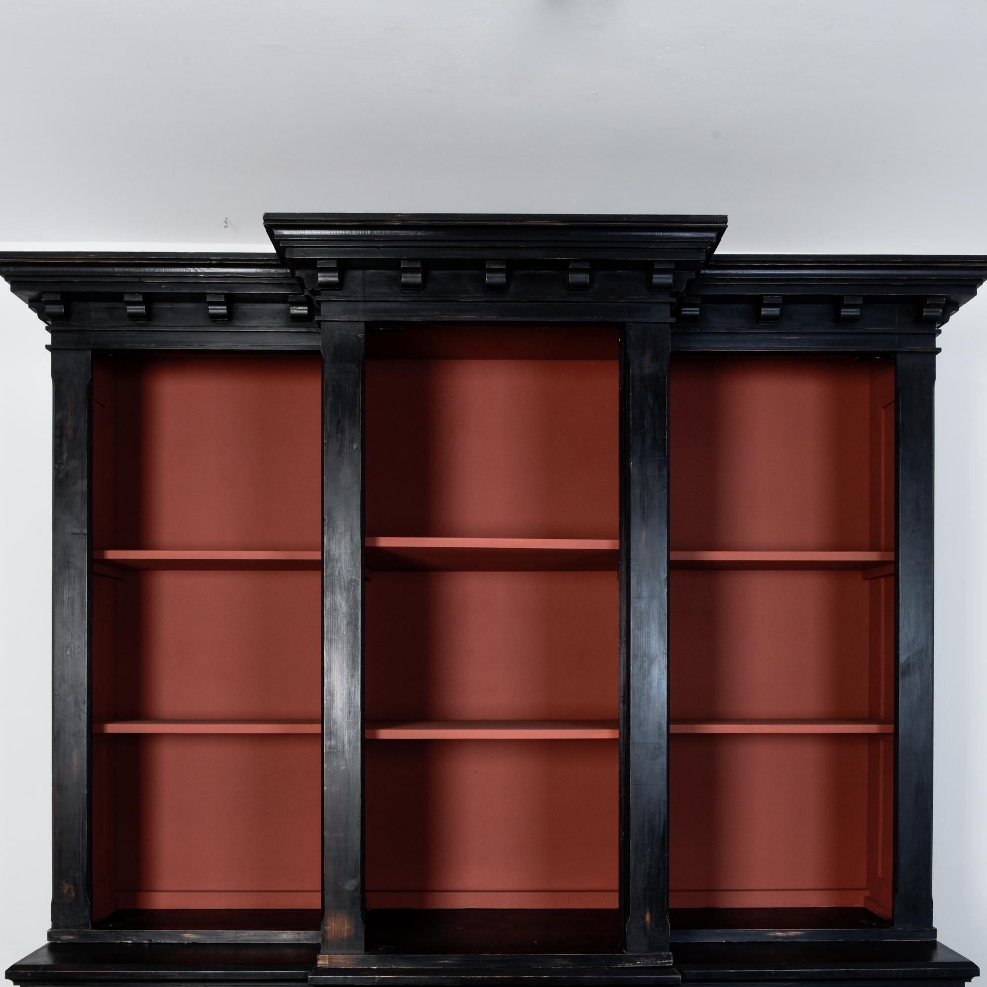 Black Wooden Display Cabinet In New Condition In High Point, NC