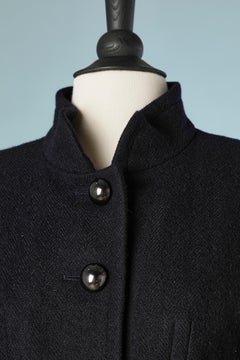 Black wool and cashmere skirt-suit Yves Saint Laurent Rive Gauche