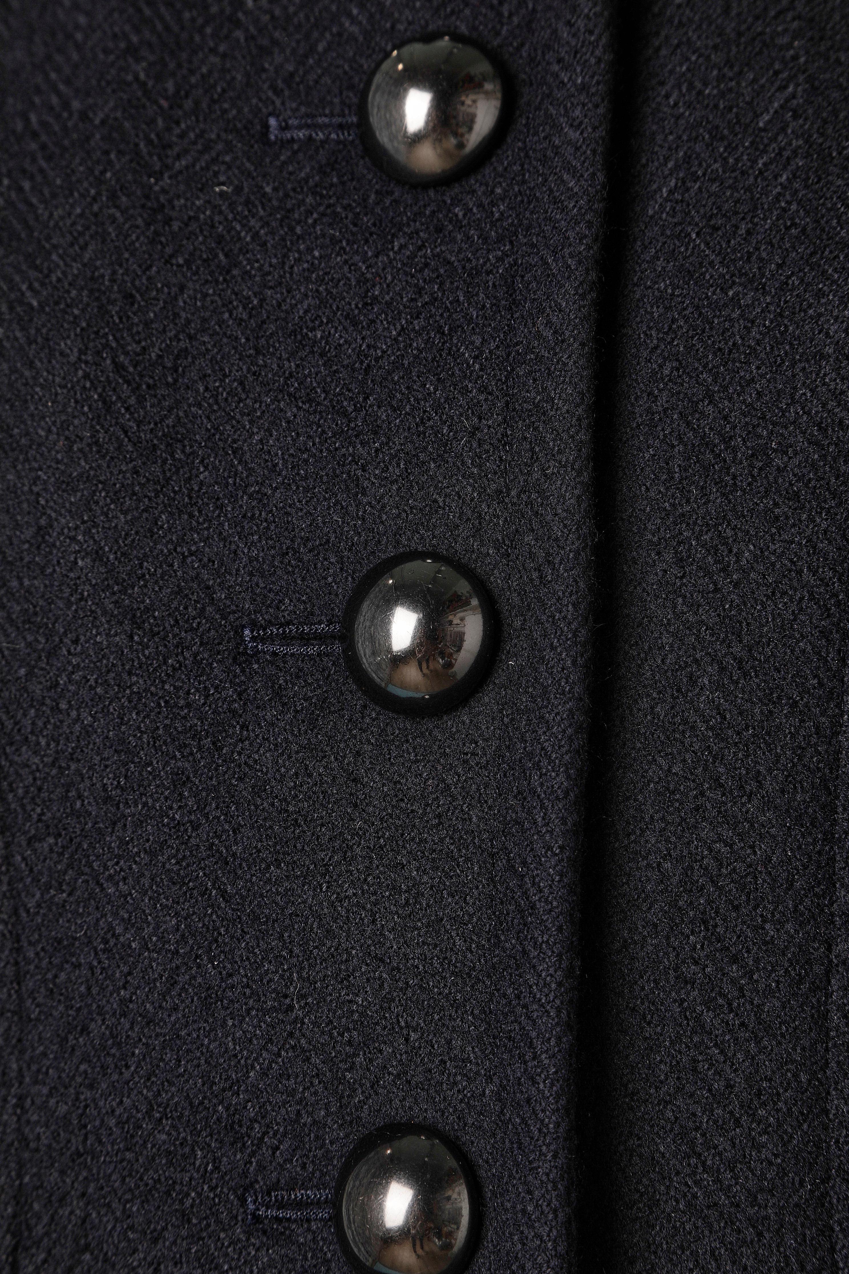 Combinaison jupe en laine et cachemire noire Yves Saint Laurent Rive Gauche  Excellent état - En vente à Saint-Ouen-Sur-Seine, FR
