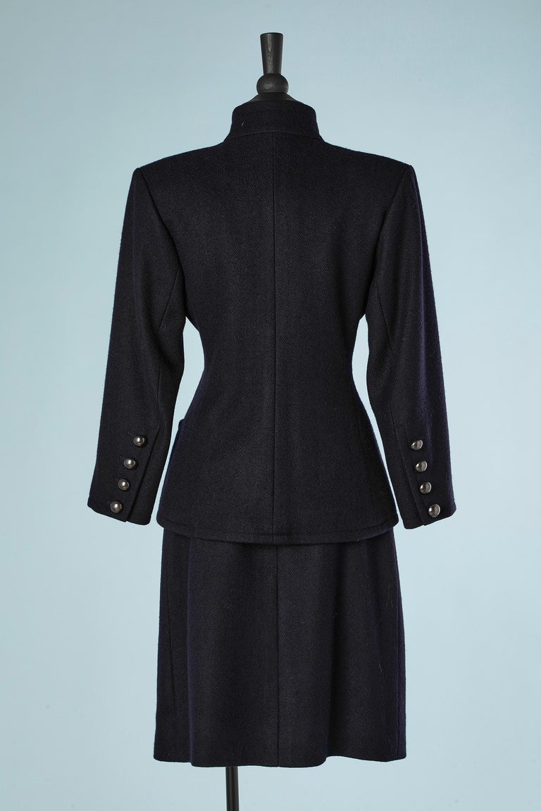 Black wool and cashmere skirt-suit Yves Saint Laurent Rive Gauche For ...