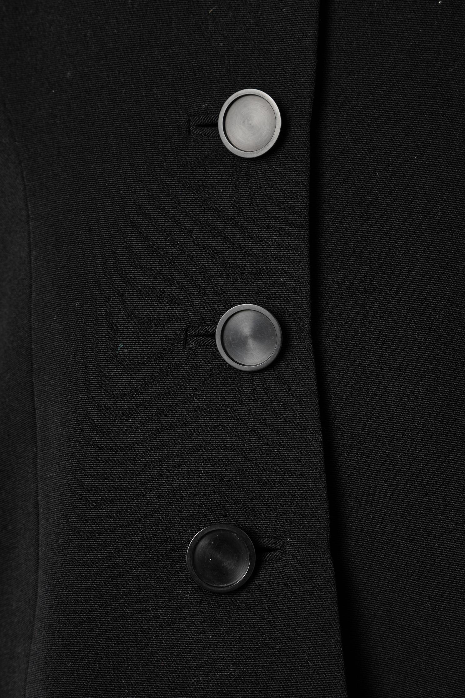 designer single breasted jacket black