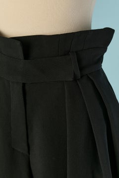 Kurze Ballonhose aus schwarzer Wolle ALEXANDRE VAUTHIER COUTURE
