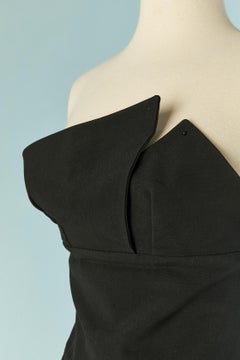 Black wool bustier mini dress ALEXANDRE VAUTHIER COUTURE