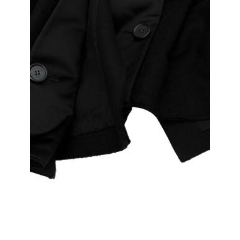Women's Black wool car coat For Sale