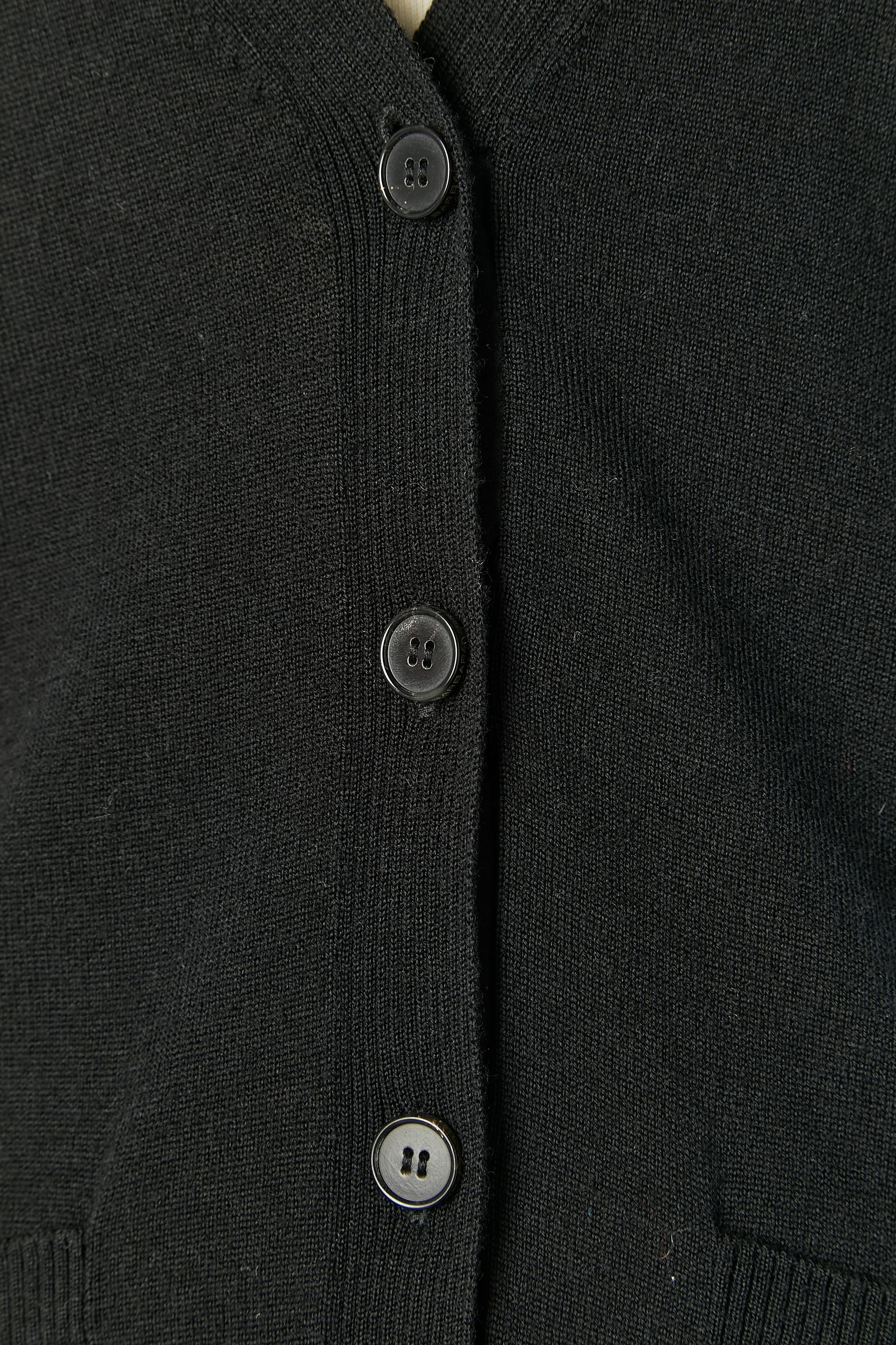 Black wool cardigan BARBARA BUI Tricot New with tag In New Condition For Sale In Saint-Ouen-Sur-Seine, FR