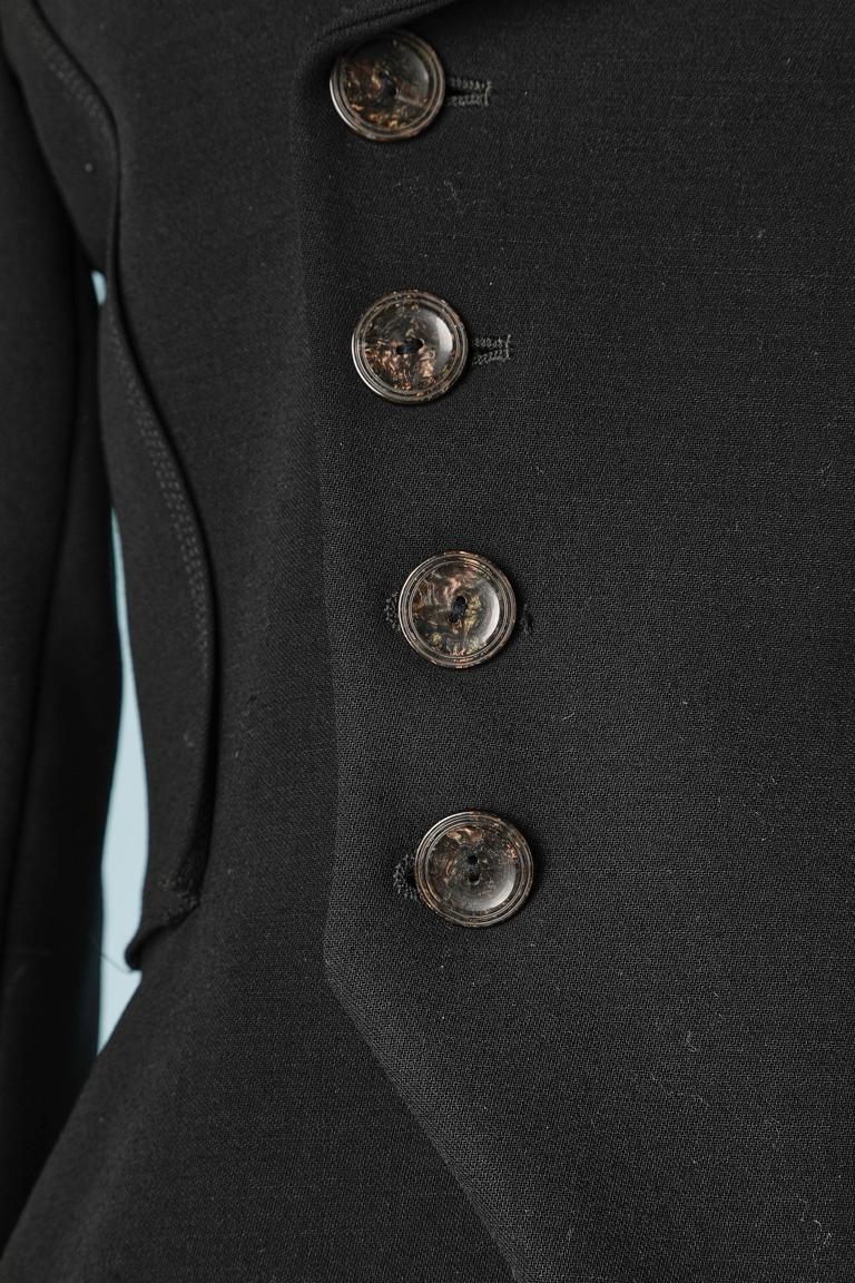 Women's or Men's Black wool double - breasted jacket Jean-Paul Gaultier Femme 