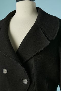 Chaquetón cruzado de lana negra McQ Alexander McQueen