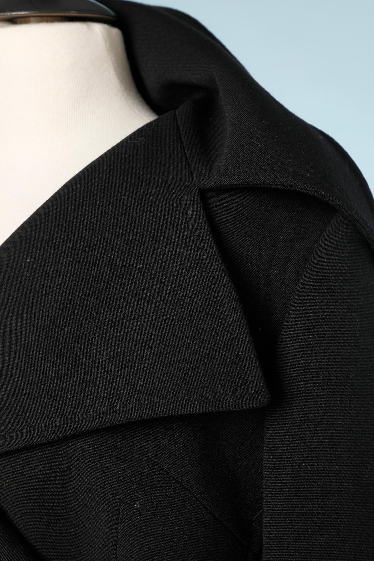 Noir Dolce & Gabbana - Veste courte à double boutonnage en laine noire  en vente
