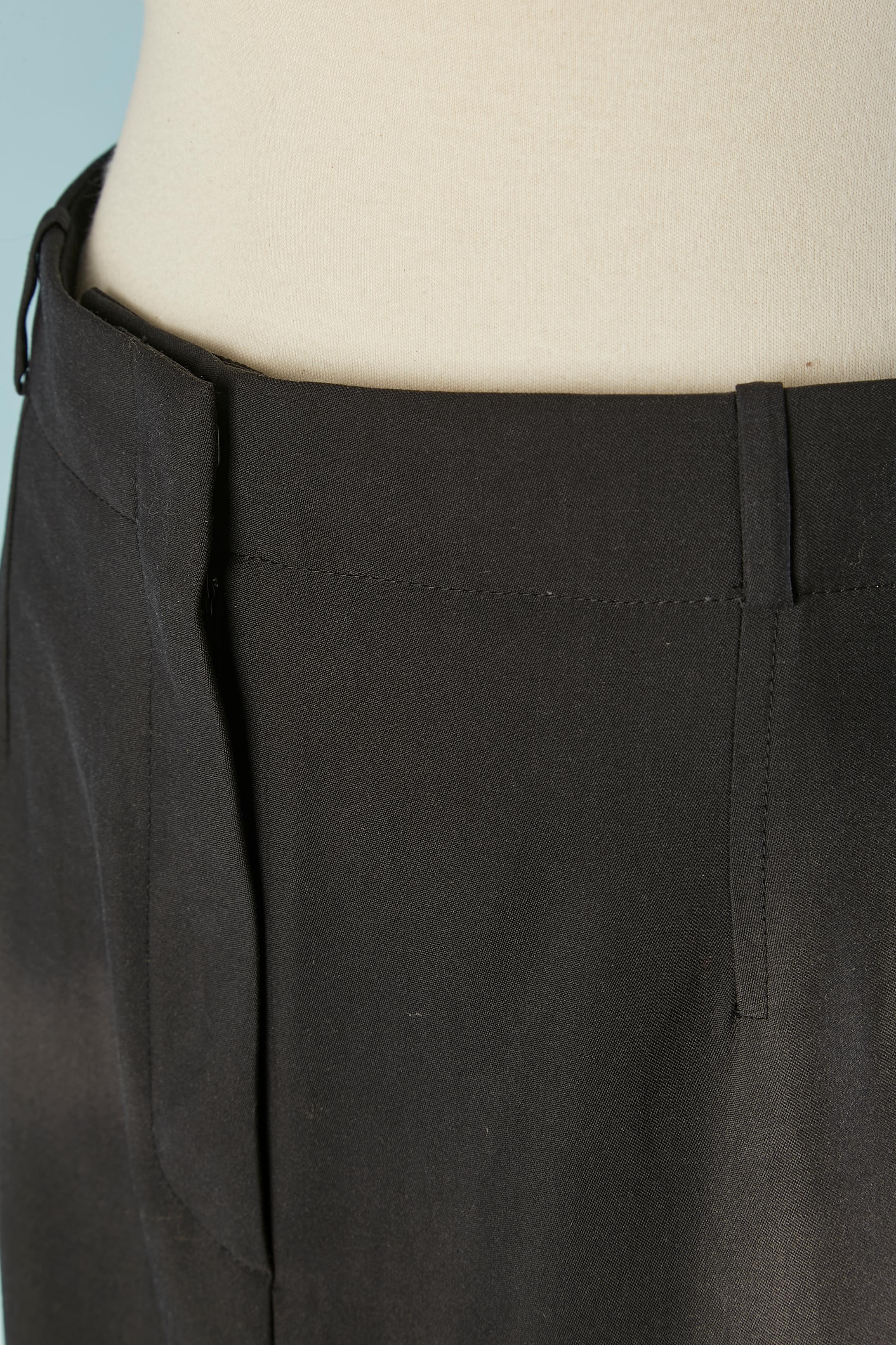 Nero Gonna svasata in lana nera con motivo Torre Eiffel CHRISTIAN DIOR in vendita