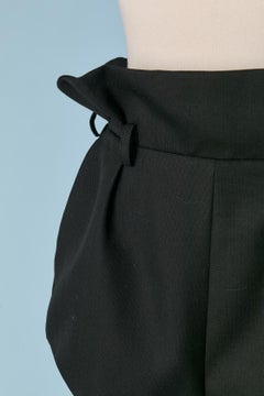 Hotpant aus schwarzer Wolle ALEXANDRE VAUTHIER Neu