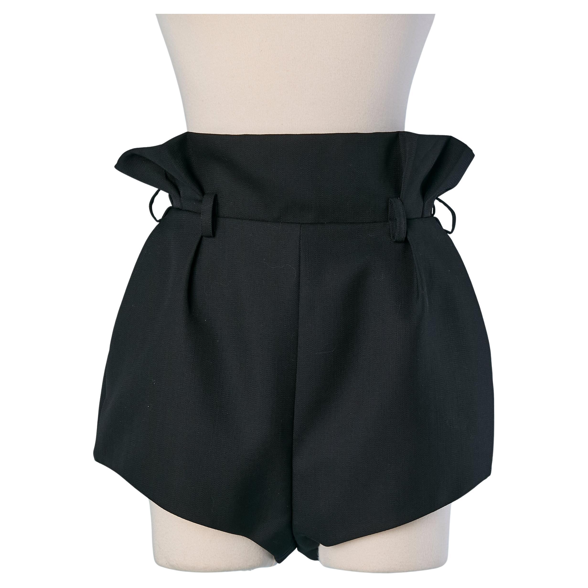 Black wool hot-pant ALEXANDRE VAUTHIER New