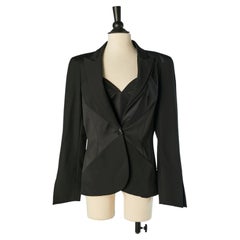 Black wool jacket and bustier ensemble THIERRY MUGLER COUTURE