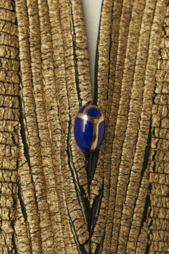 Black wool jacket with gold coated and beetle button CHANEL Pre-fall 2019 New