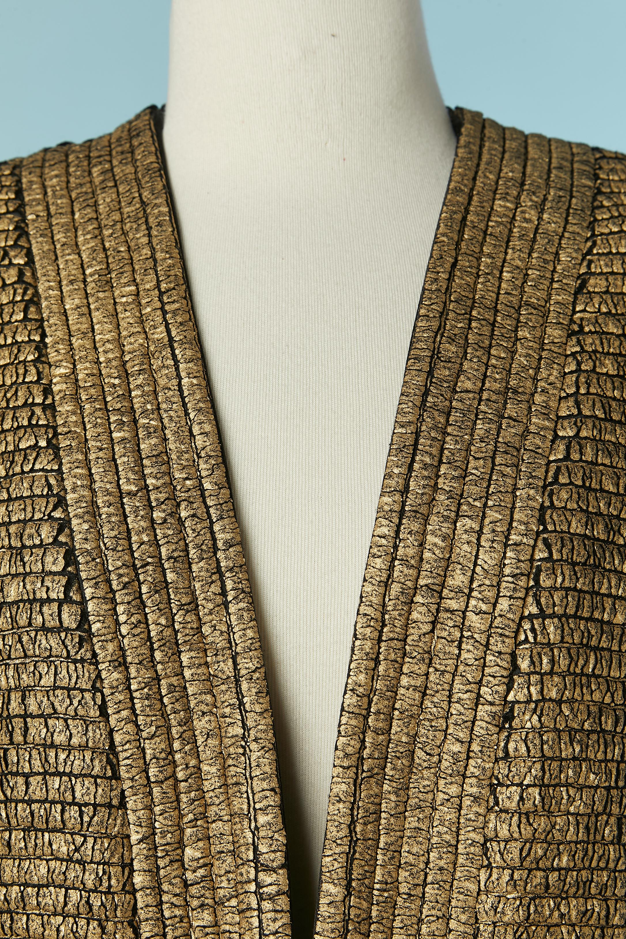 Black wool jacket with gold coated and beetle button CHANEL Pre-fall 2019 New In New Condition In Saint-Ouen-Sur-Seine, FR