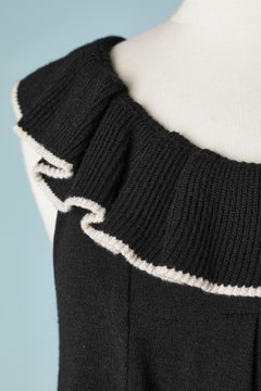 Black wool jersey Babydoll sleeveless dress Sonia by SONIA RYKIEL